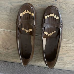 Chloe Fringe Trim Accent Loafers